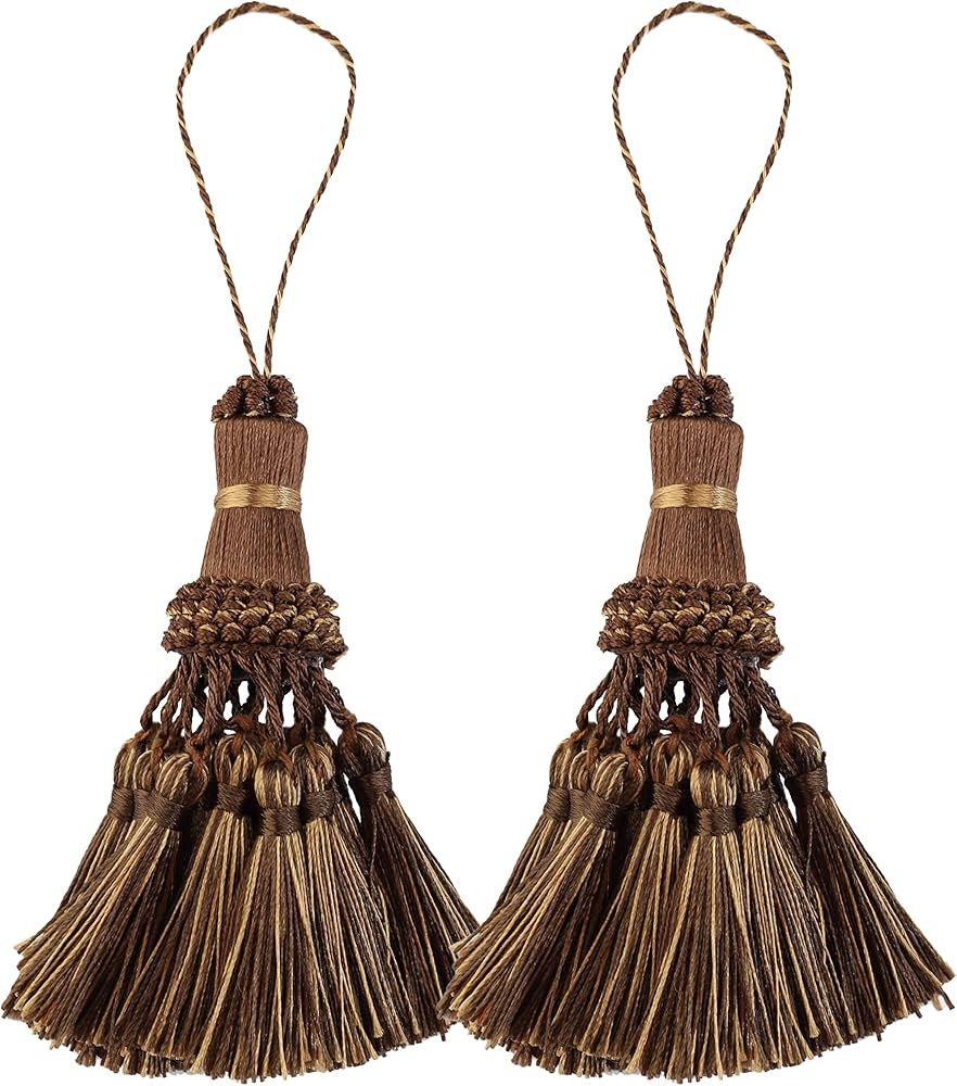 BEL AVENIR Set of 2 Elegant Polyester Tassel Handmade Colorful Craft Tassels Charms for Key Chain... | Amazon (US)