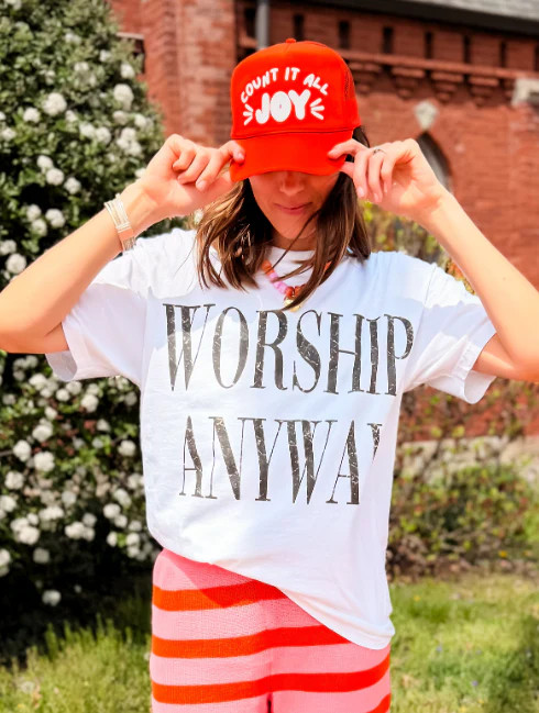 Worship Anyway Tee - White | Worthy Wear