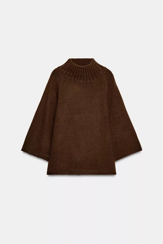 MAGLIA A MANICHE AMPIE | Zara IT