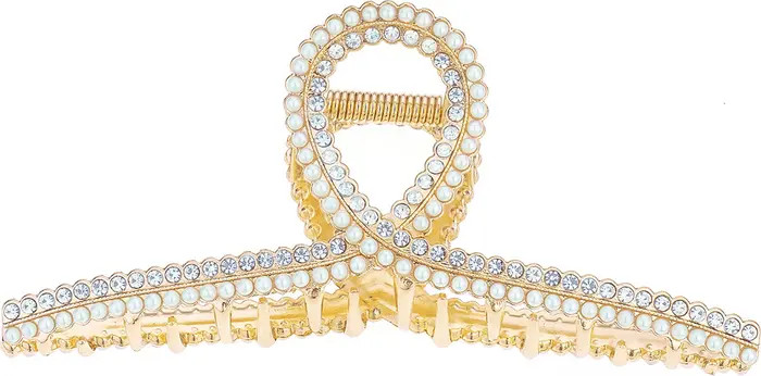 Ettika Shine on Rhinestone & Imitation Pearl Claw Clip | Nordstrom | Nordstrom