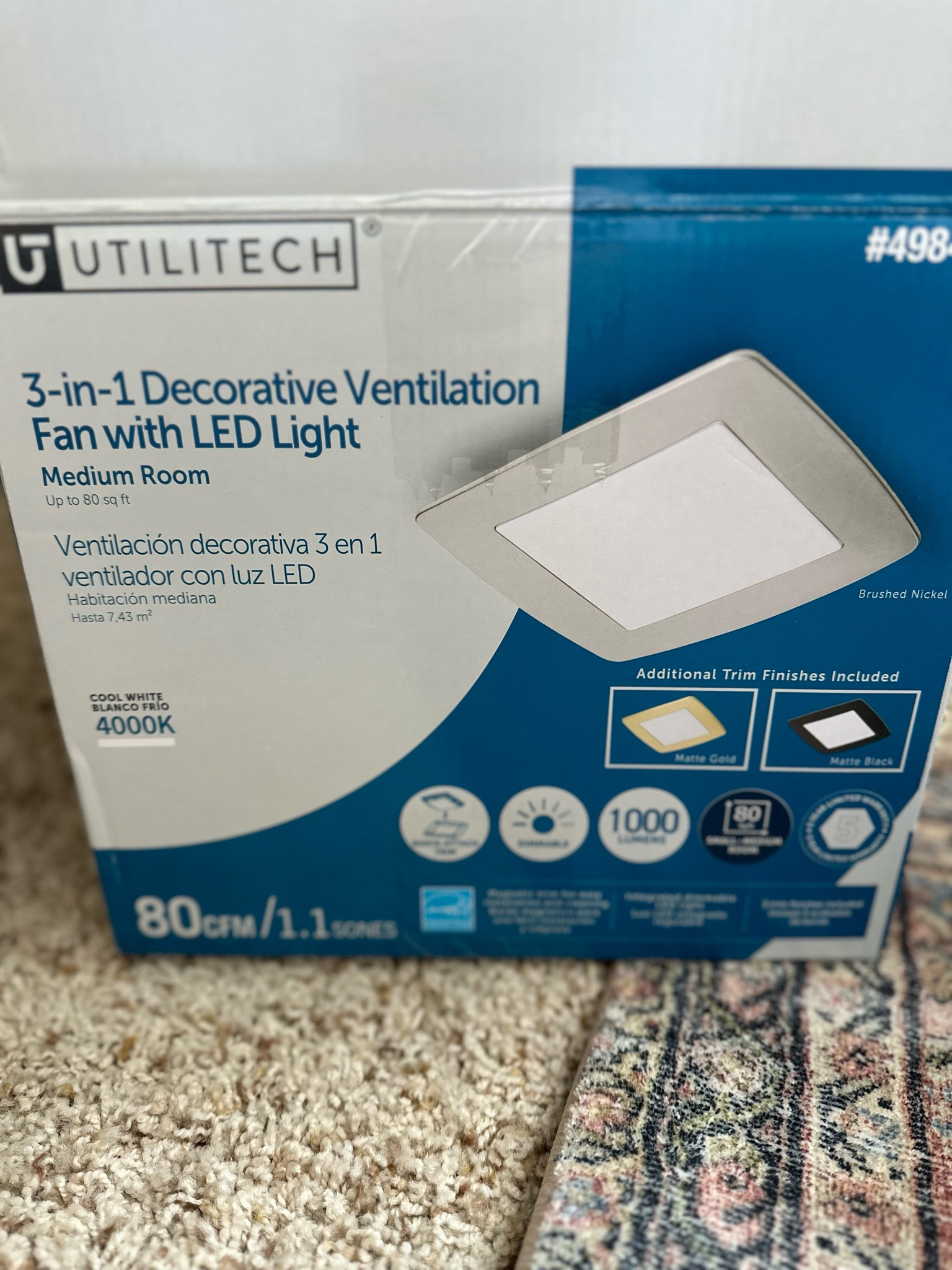 Our new bathroom exhaust fan from Lowe’s! Love that it comes with different magnetic covers! 

#LTKstyletip #LTKhome