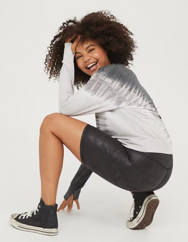 OFFLINE The Hugger High Waisted Crackle 7" Bike Short | American Eagle Outfitters (US & CA)