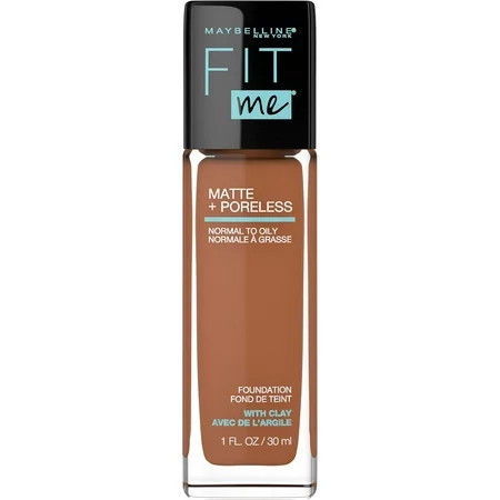 Maybelline Fit Me Matte + Poreless Liquid Foundation Makeup Coconut 1 fl. oz. Oil-Free Foundation 355 COCONUT 1 Count Bottle 1 fl oz. | Walmart (US)