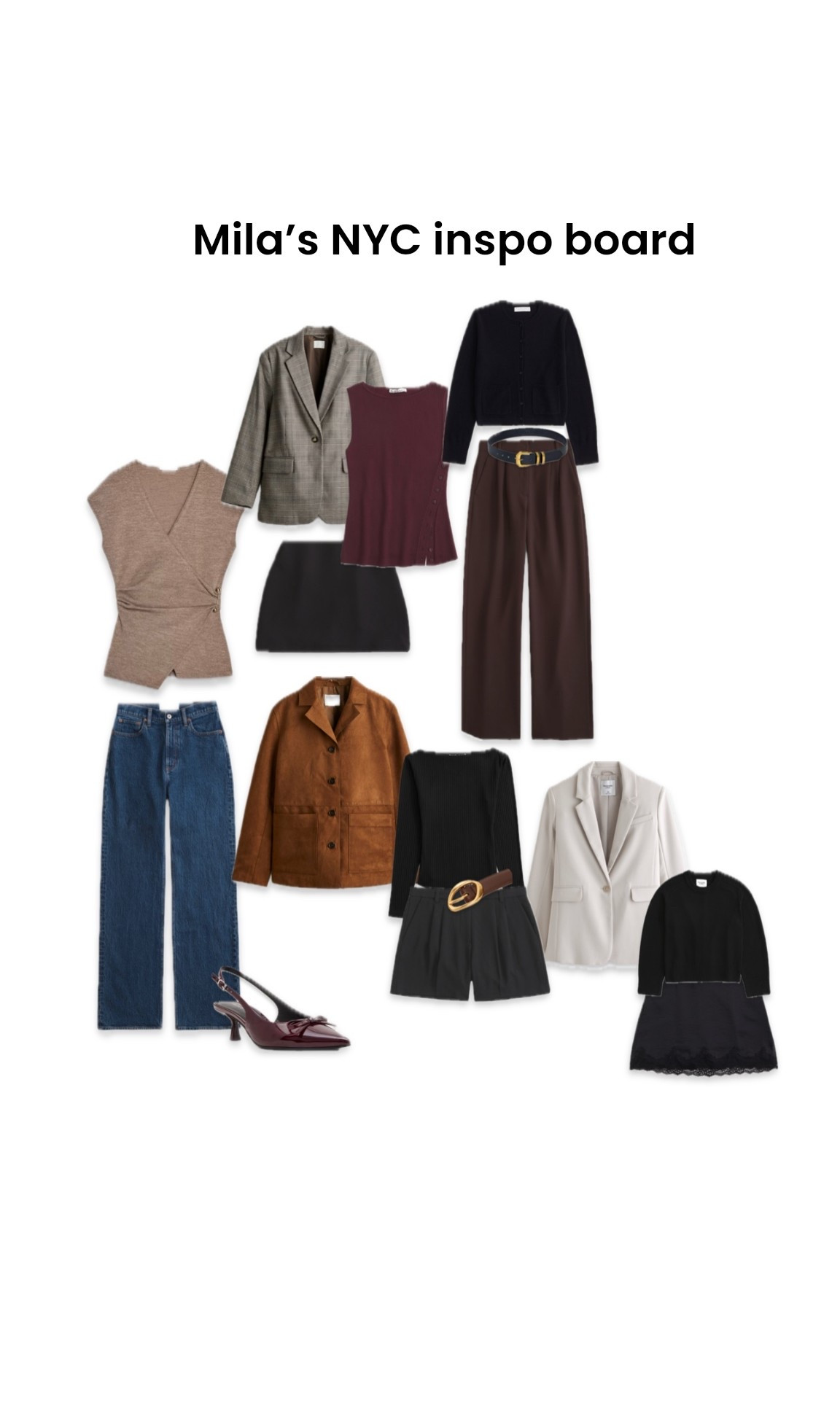 Outfits I created for NYC in Septemberr