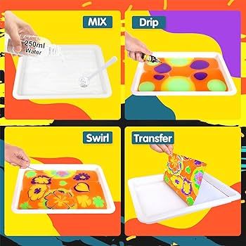Water Marbling Paint for Kids - Arts and Crafts for Girls & Boys Crafts Kits Ideal Gifts for Kids... | Amazon (US)