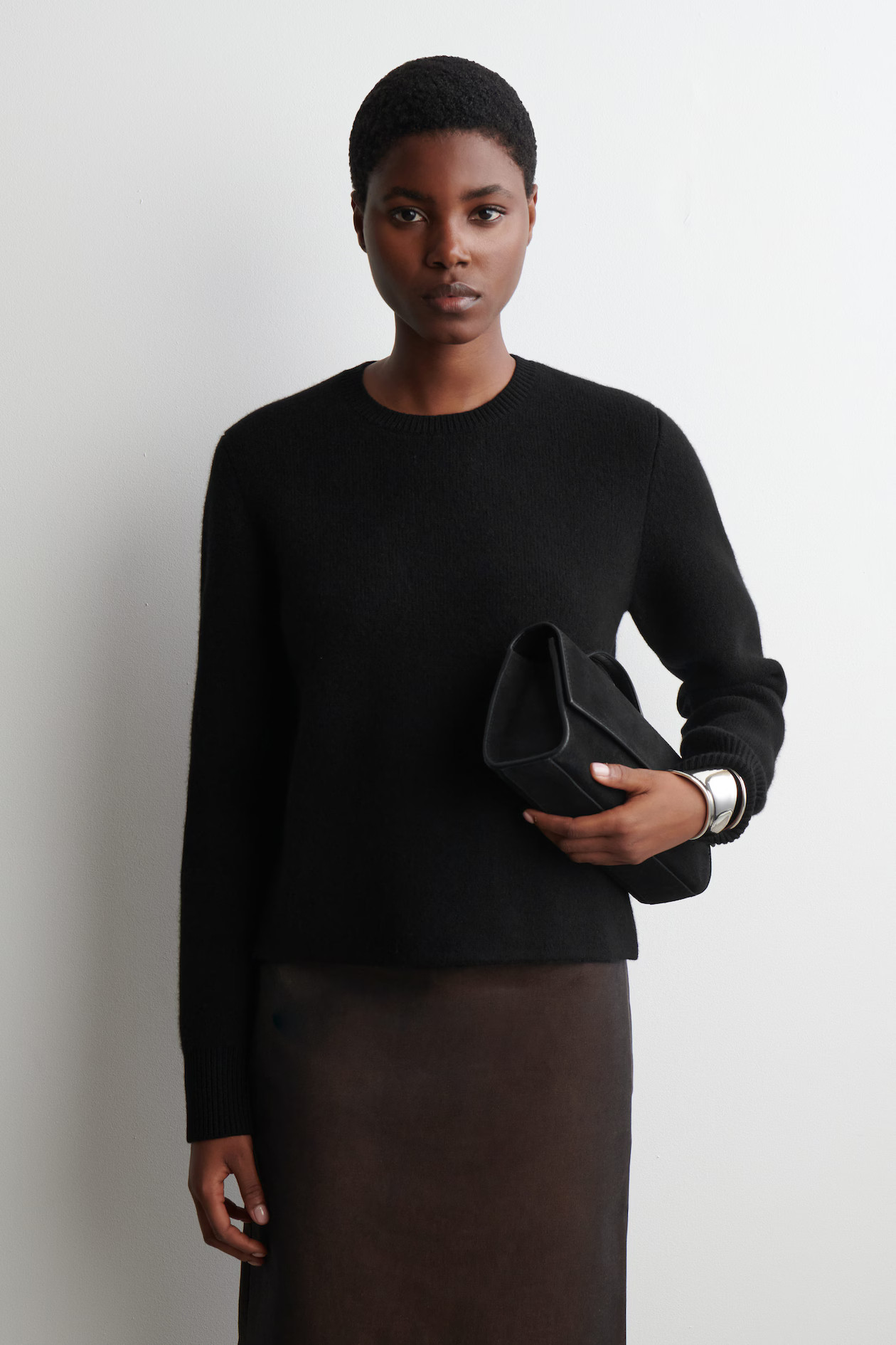 MERINO WOOL CREW-NECK JUMPER - BLACK | COS GB | COS UK