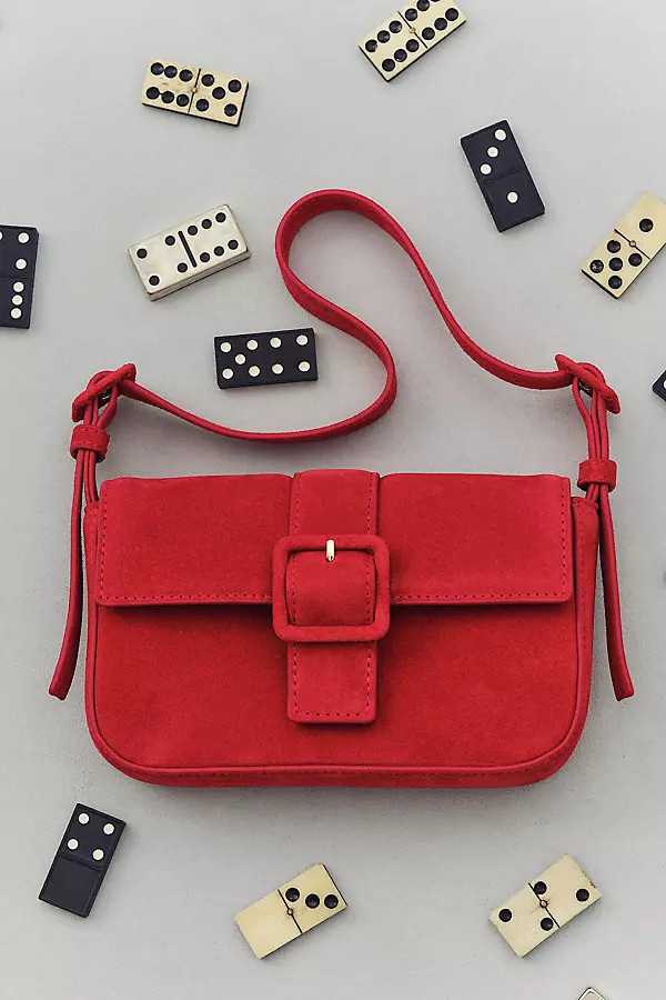 The Fiona Suede Buckle Bag | Anthropologie (US)