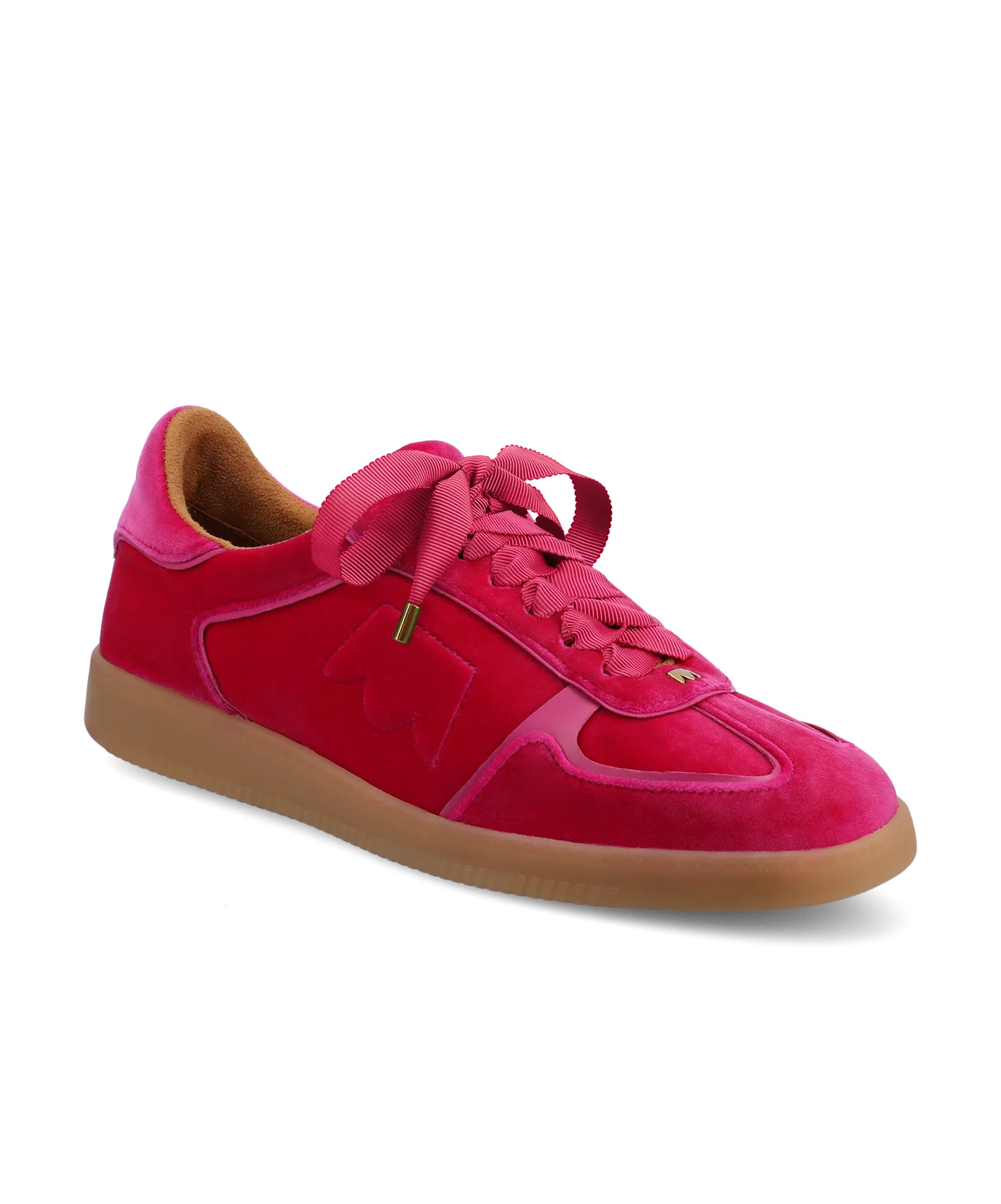 The Jay Sneaker - Hot Pink Velvet | Birdies