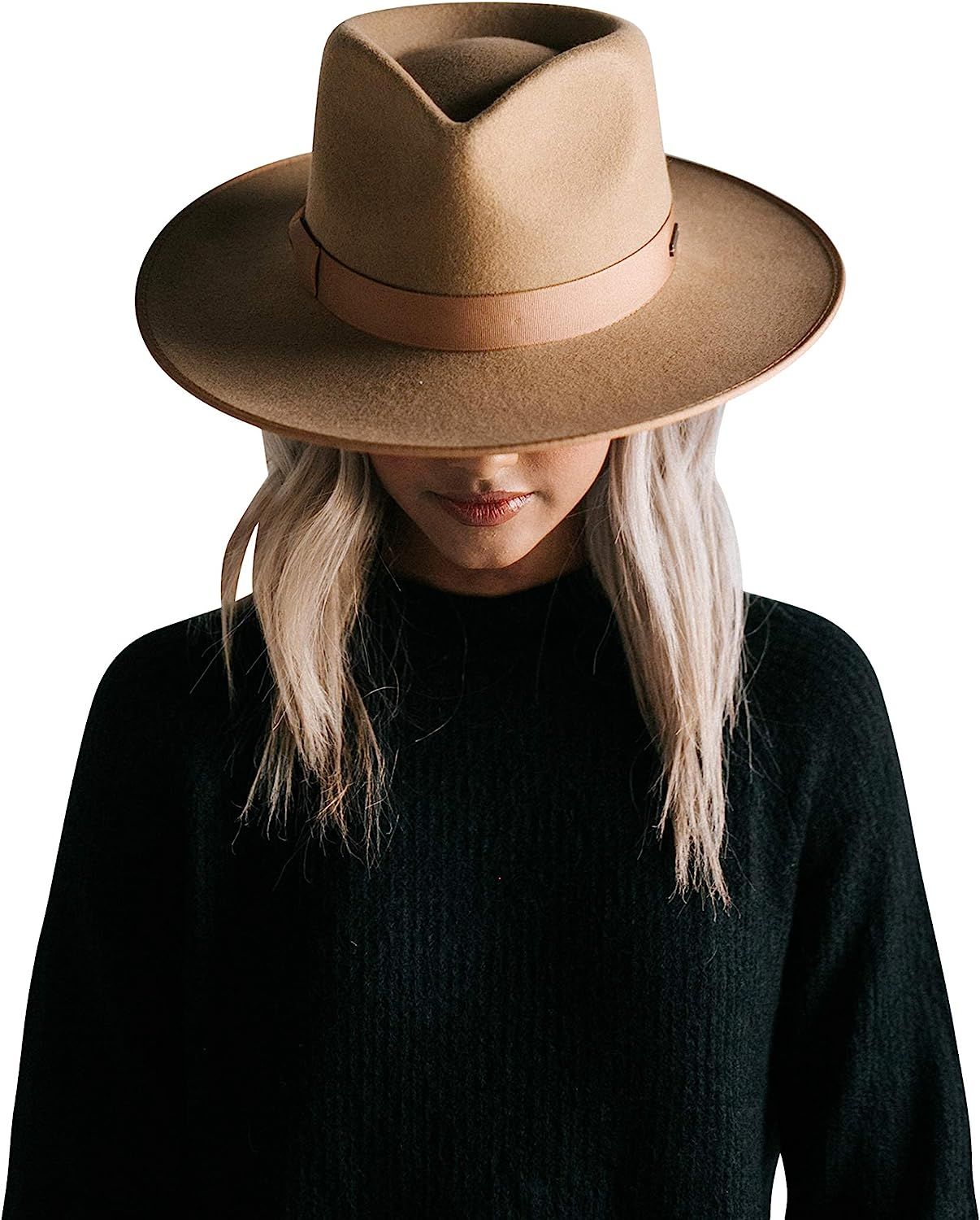 Gigi Pip Monroe Rancher Western Felt Hat for Women, 100% Wool | Amazon (US)