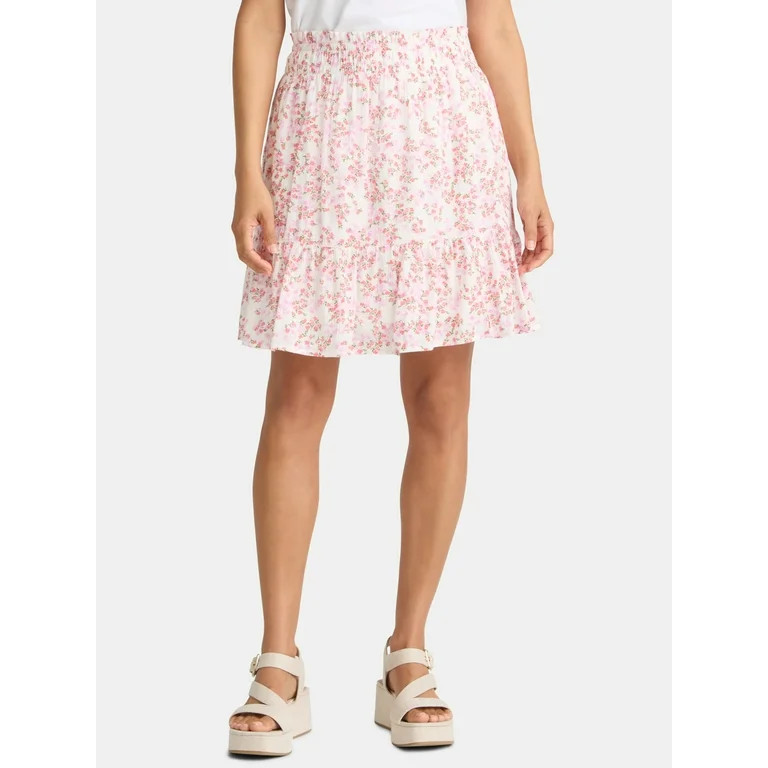 Time and Tru Women's Seersucker Fashion Skirt, Sizes XS-XXXL | Walmart (US)