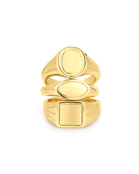 The Signet Ring Stacker Set | Luv Aj