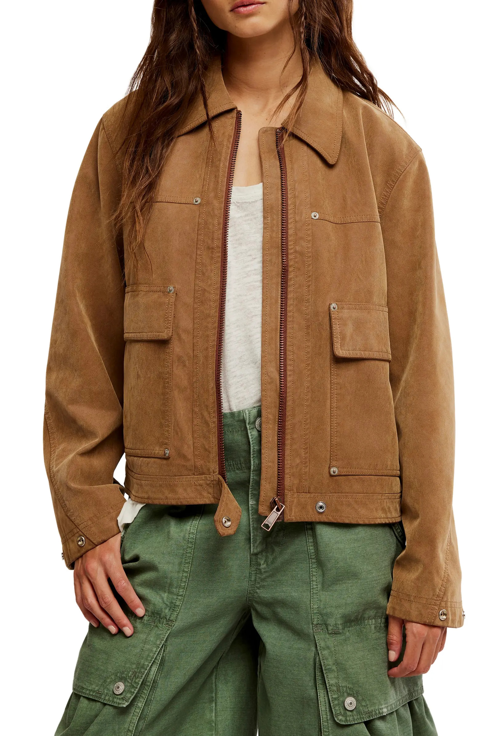 Free People Blair Faux Suede Jacket | Nordstrom | Nordstrom