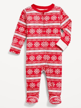 2-Way-Zip Printed Sleep & Play Footed One-Piece for Baby | Old Navy (US)