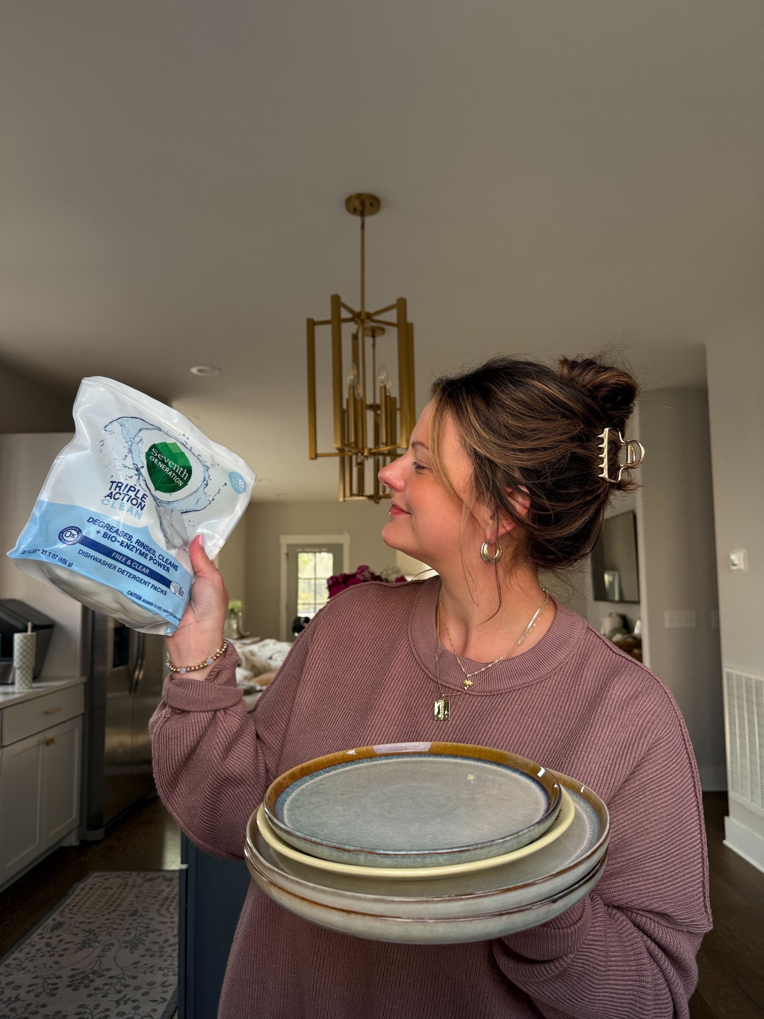 #seventhgenerationpartner #TargetPartner #ad Seventh Generation has never made it easier to clean up the kitchen with their Triple Action Clean Dishwasher Packs! Now we have more time to love on each other ❤️‍🔥

Their packs cut grease, rinses clean, and tackles my toughest messes — hardly have to rinse!! Shop now at Target!!  @seventhgeneration @target #liketkit #choreplay #target 

#LTKvlog #LTKdayinmylife #LTKmorningroutine