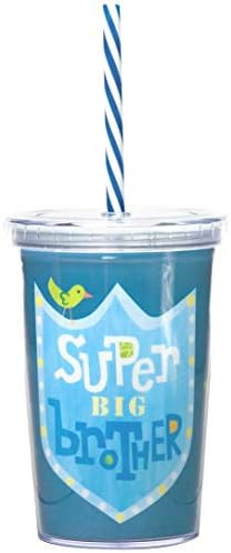 Amazon.com | C.R. Gibson 'Super Big Brother' Blue Insulated Small Plastic Tumbler for Boys, 8 oz.... | Amazon (US)