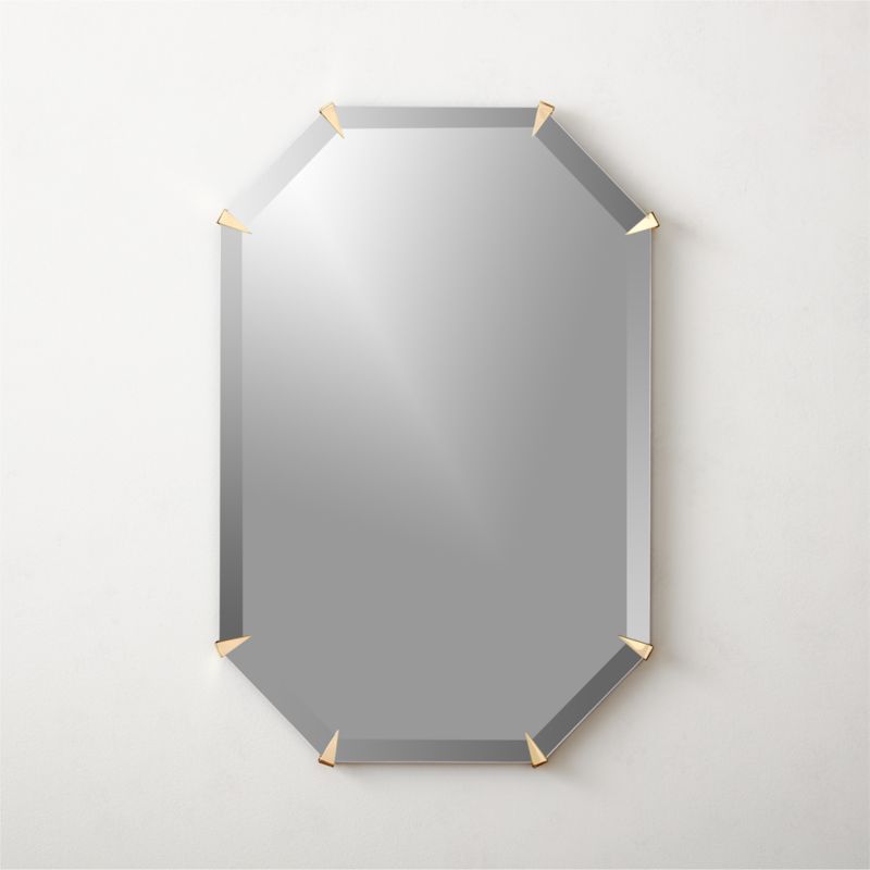 Emerald Cut Mirror 26"x36" + Reviews | CB2 | CB2