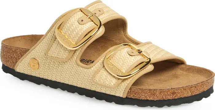 Birkenstock Arizona Hammered Big Buckle Slide Sandal (Women) | Nordstrom | Nordstrom