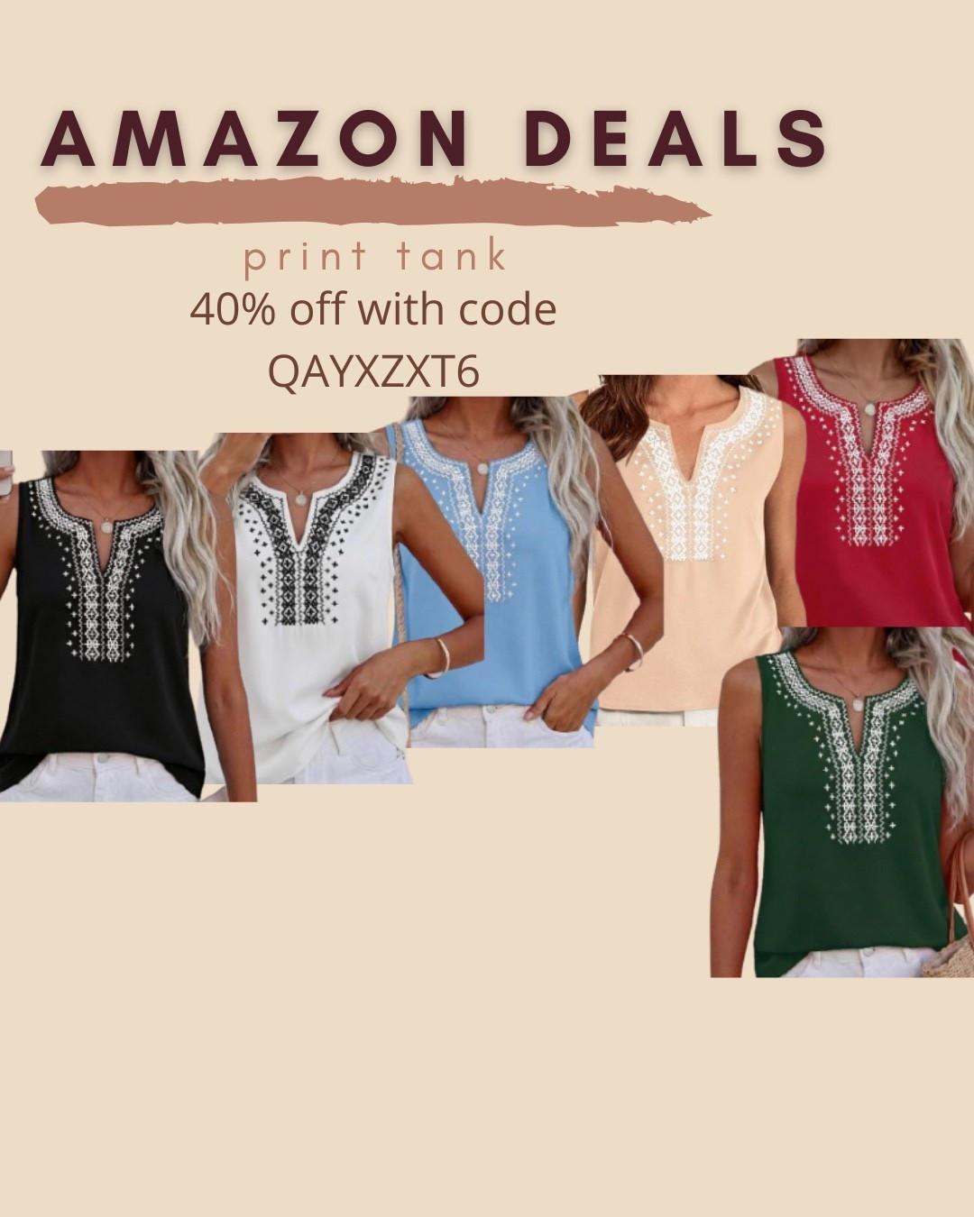 $18 ends 5/3

Amazon fashion
Amazon deals
Print tank
Boho tank
Resort wear

#LTKSaleAlert