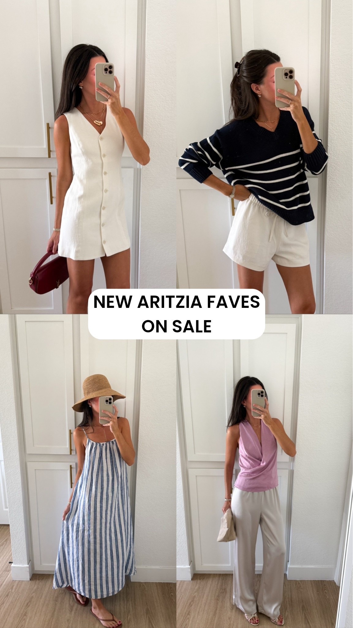 The private @Aritzia summer sale is here! Check your online account to see when you are eligible to shop and start building your cart today! I am 5’7” and wear size small or 2/25 at Aritzia. #Aritziapartner #ad