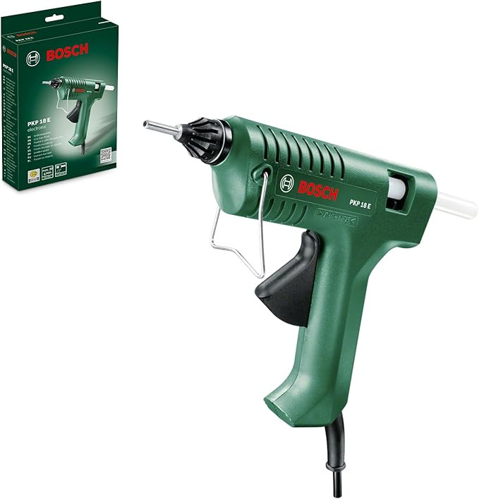 Bosch Klebepistole PKP 18 E (1x extralange Düse, Schmelzkleber, 240 Volt) | Amazon (DE)