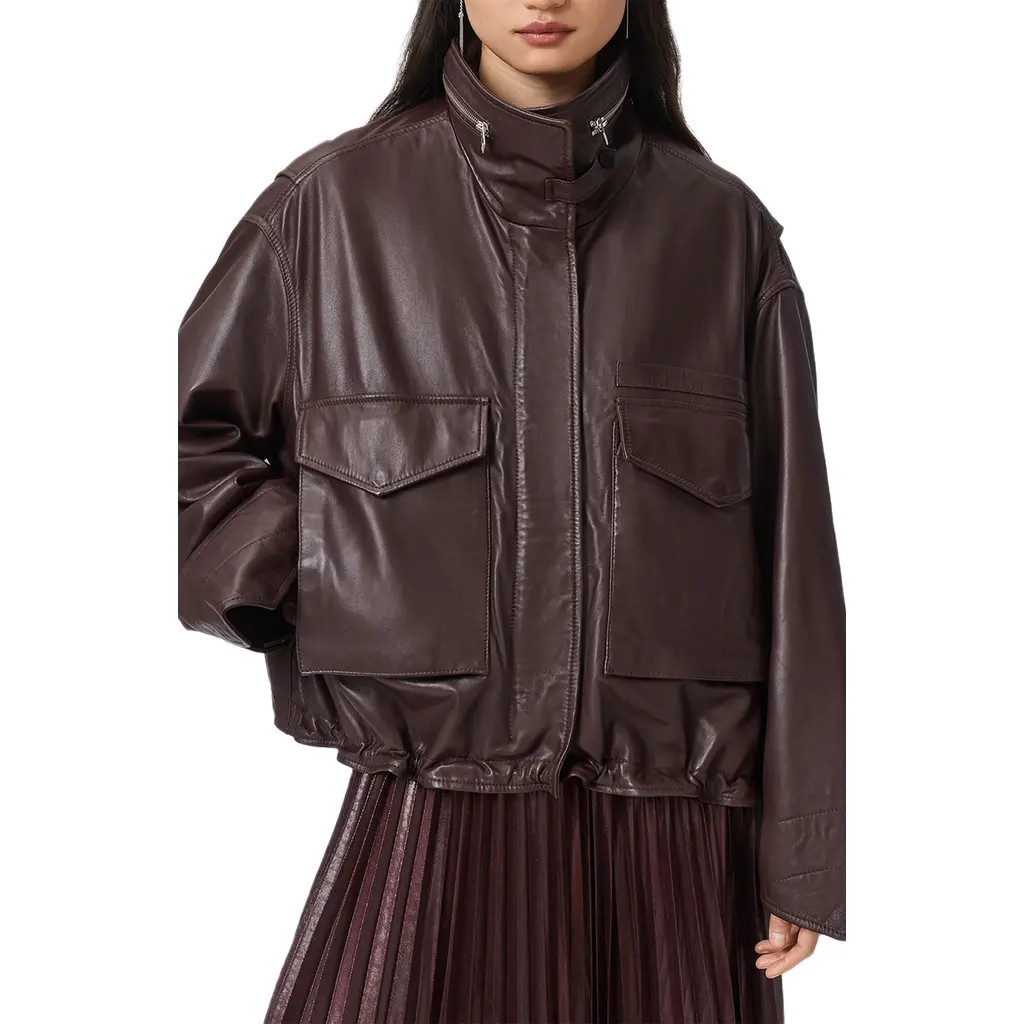 distressed leather jacket brown | Nordstrom | Nordstrom