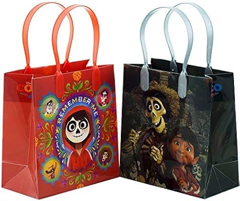 Disney/Pixar Coco Premium Quality Party Favor Reusable Goodie/Gift/Bags 12 Pieces | Amazon (US)