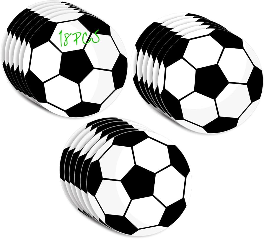 18 Pcs Paper Soccer Cutouts, Double Printed Soccer Theme Party Cutouts World Cup 2026 Party Suppl... | Amazon (US)