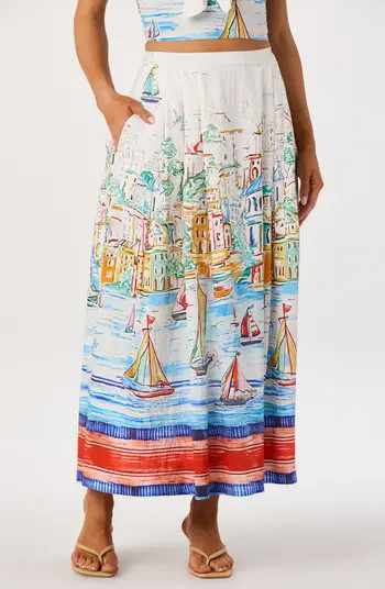 ASTR the Label Wendy Island Sketch Maxi Skirt | Nordstrom | Nordstrom