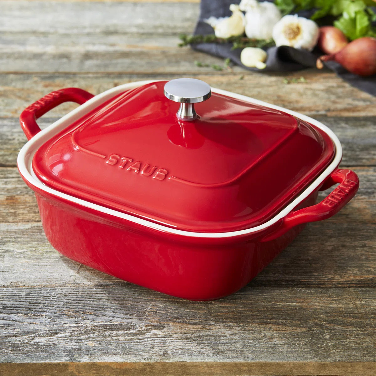 Staub Ceramic 9-inch x 9-inch Square Covered Casserole | Wayfair North America