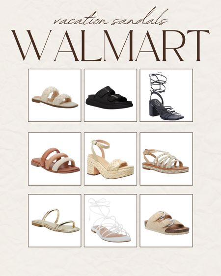 Walmart vacation sandals! 

Lee Anne Benjamin 🤍

#LTKstyletip #LTKshoecrush #LTKsalealert