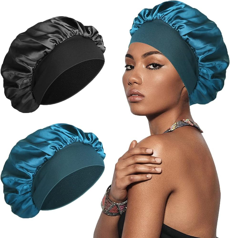 SWEET VIEW Silk Bonnet Satin Bonnet, Silk Hair Wrap for Sleeping, Soft and Comfortable Silk Sleep... | Amazon (UK)