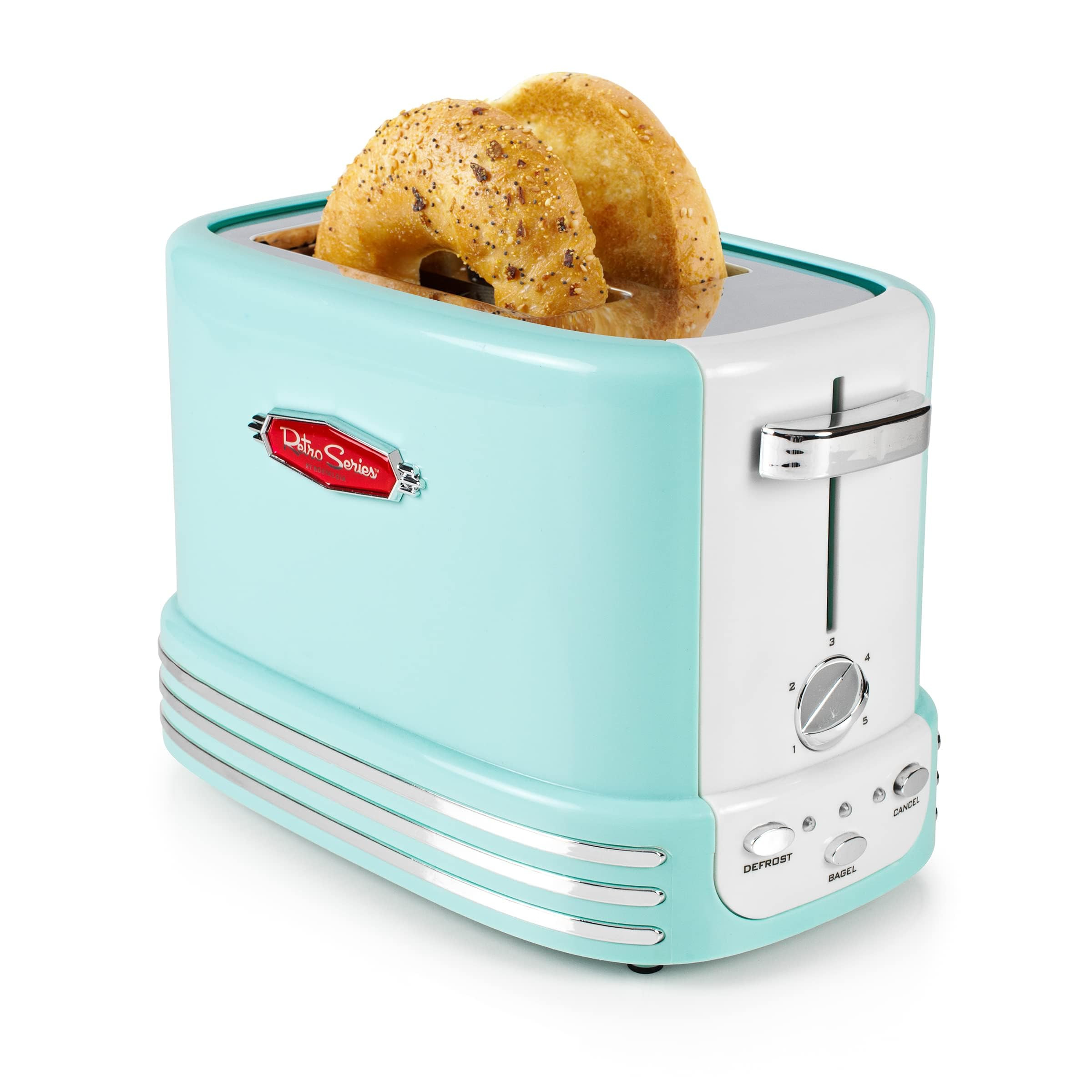 Nostalgia New and Improved Wide 2-Slice Toaster Perfect For Bread, English Muffins, Bagels, 5 Bro... | Amazon (US)
