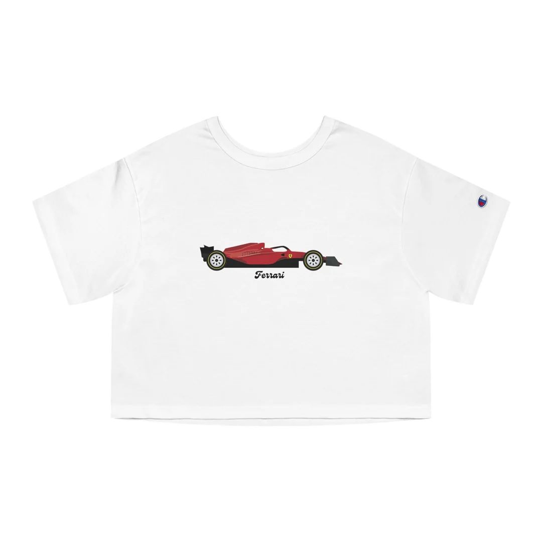 Ferrari Formula 1 Champion Women's Heritage Cropped T-Shirt | Etsy (US)