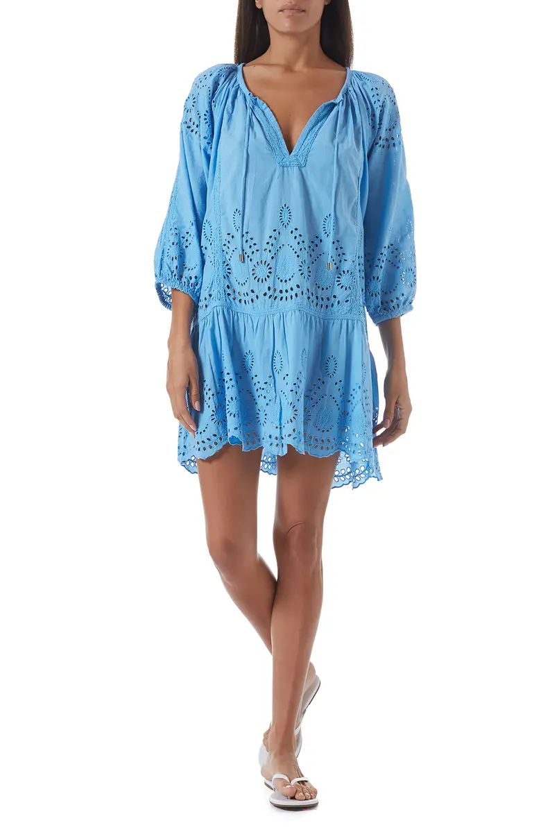 Ashley Eyelet Detail Cotton Cover-Up Tunic | Nordstrom