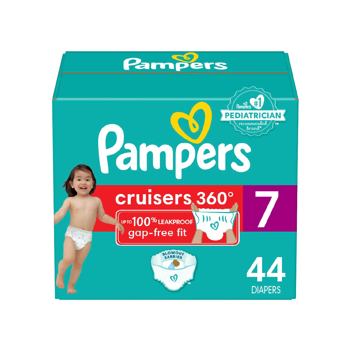 Pampers Cruisers 360 Diapers Super Pack - Size 7 - 44ct | Target