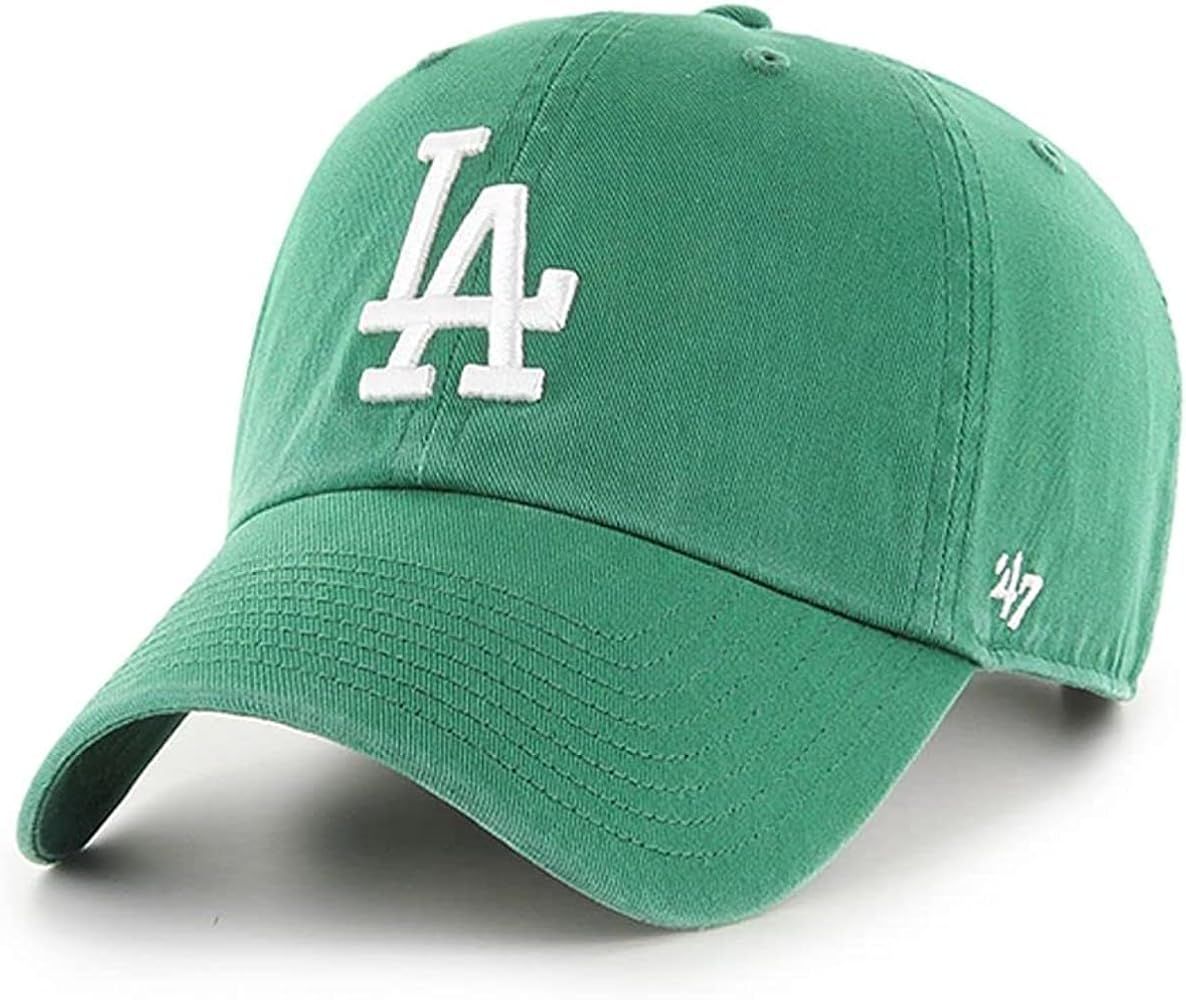 47 MLB Unisex-Adult Clean Up Adjustable Hat Cap One Size Fits All (Los Angeles Dodgers Kelly Gree... | Amazon (US)