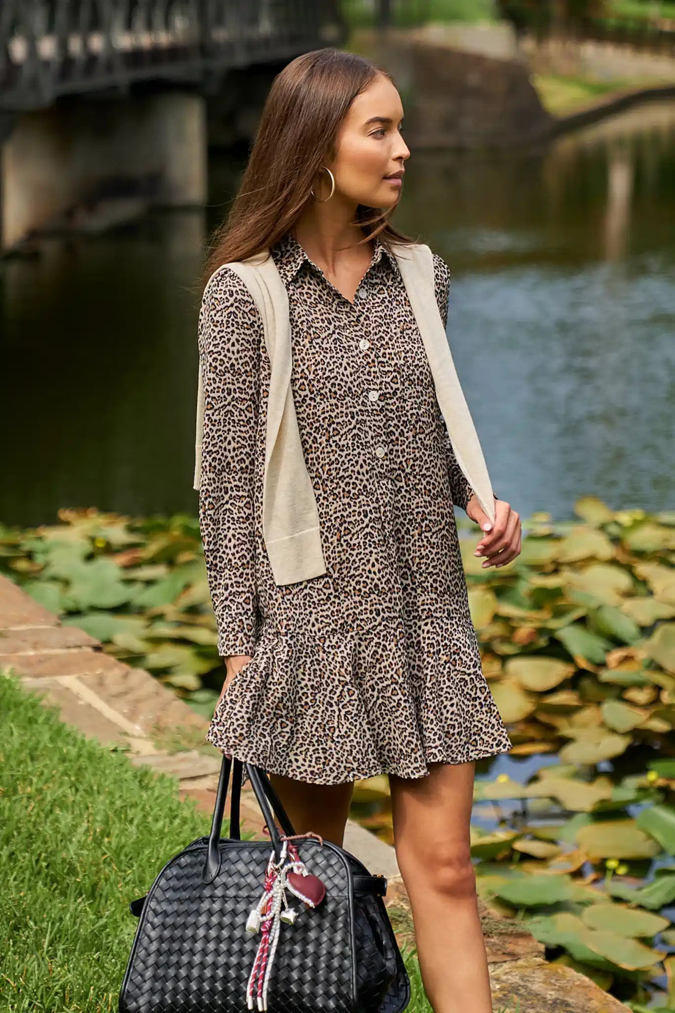 Meagan Dress- Leopard | Avara