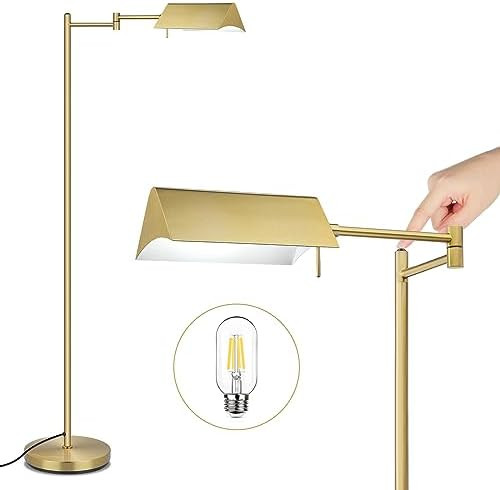 O’Bright Dimmable LED Pharmacy Floor Lamp, 12W LED, Full Range Dimming, 360 Degree Swing Arms, ... | Amazon (US)