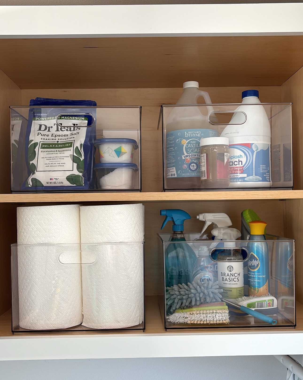 Laundry room organization and storage 