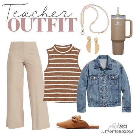 Loving this striped sweater top in the teacher outfit idea. Perfect for back to school! 

#LTKFind #LTKworkwear #LTKBacktoSchool