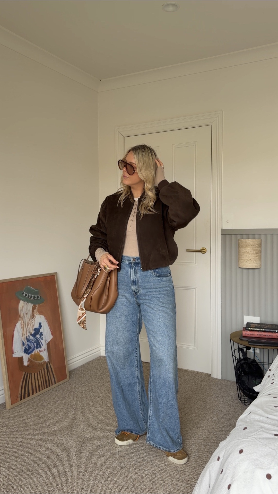 Casual, cute and warm 🤎 I’m in a 30 in the jeans, medium in the long sleeve top and a 10 in the bomber jacket x

#LTKaustralia #LTKspring #LTKstyletip