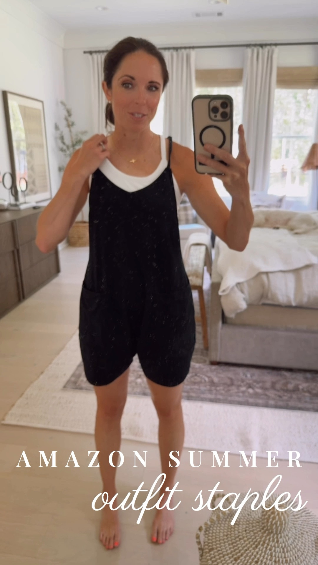 I absolutely love this affordable outfit from Amazon… The romper comes in so many colors and is so comfortable ✨ These tanks are perfect for layering and come in a pack of two. They also have a built in bra with light removable padding! Both are TTS- I’m wearing a small 🤍 #amazonfinds

#LTKStyleTip #LTKFindsUnder50 #LTKSaleAlert