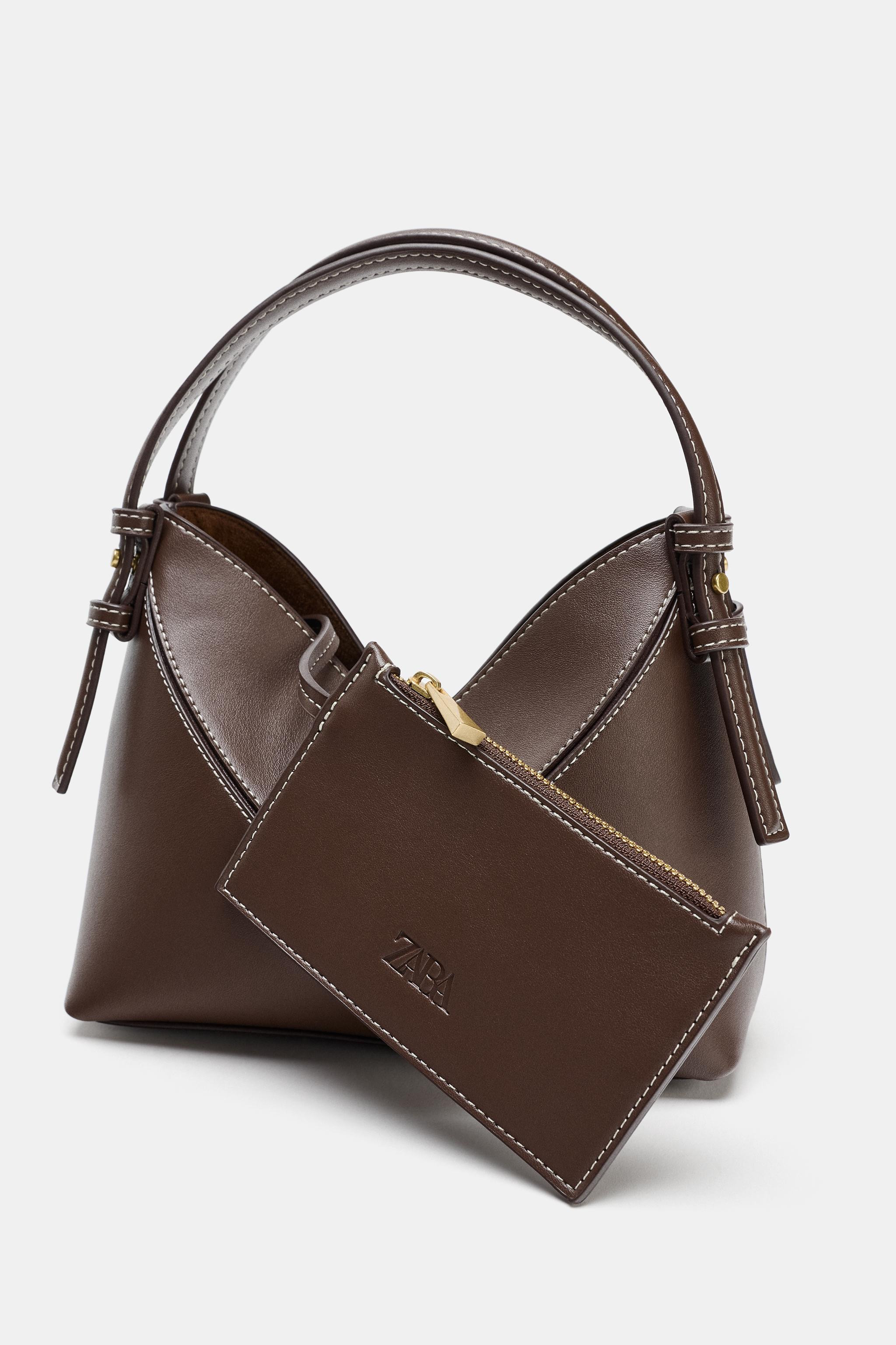 MINI SEAM DETAIL BUCKET BAG | Zara US