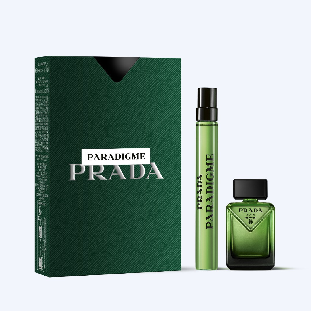 Prada Beauty Mini Paradigme Eau de Parfum Cologne Discovery Set | 10ml + 7ml | Men's Cologne | Prada Beauty