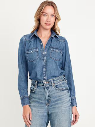 Classic Button-Down Jean Shirt | Old Navy (US)