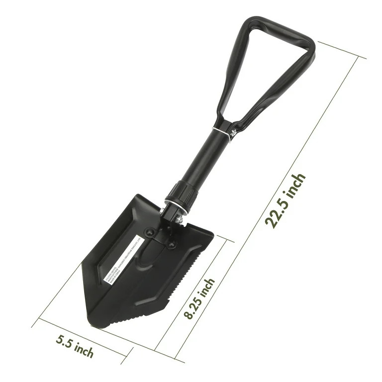 Ozark Trail Heavy Duty Steel Folding Shovel, Black, Model 4803 - Walmart.com | Walmart (US)