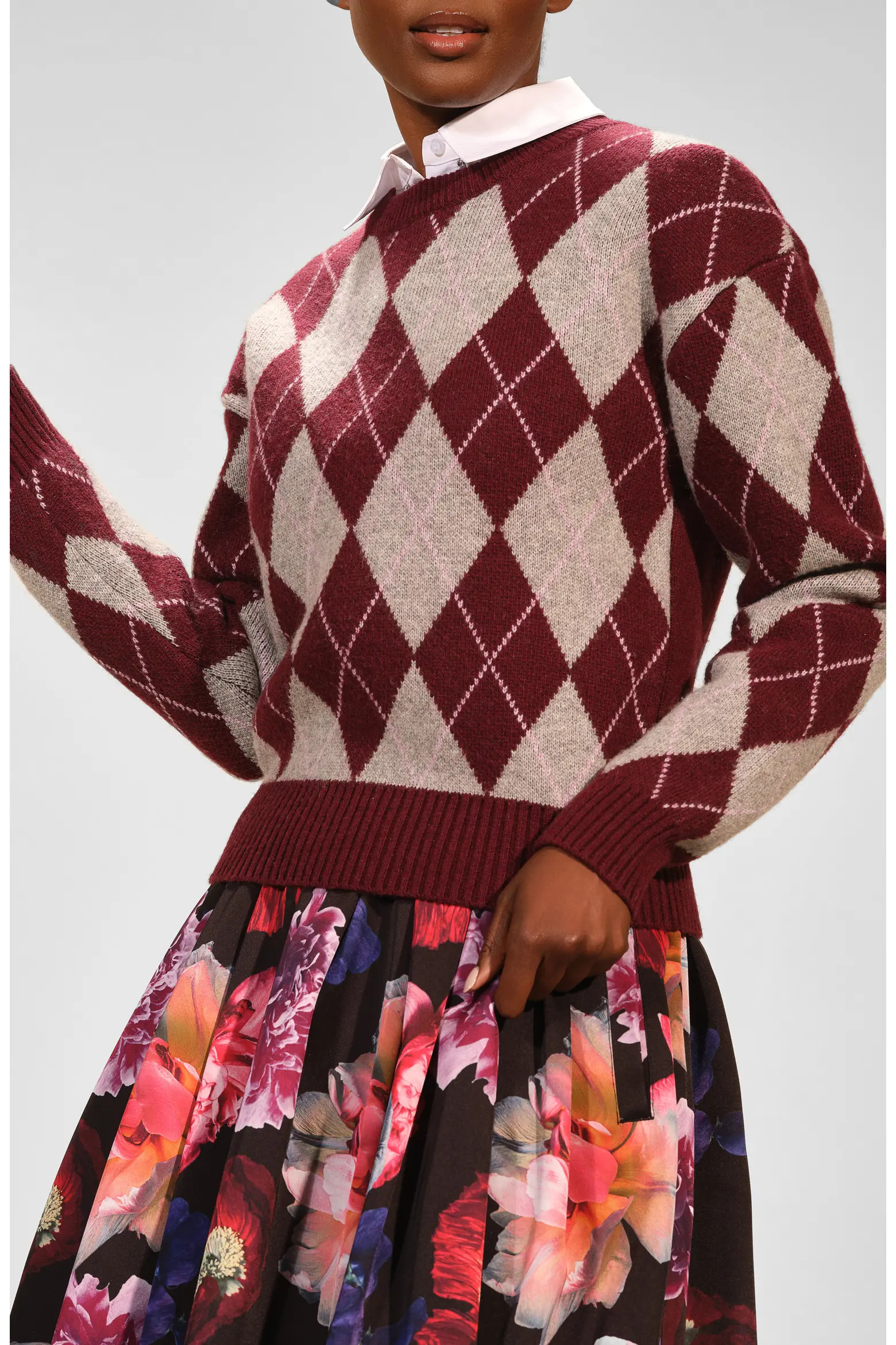 Argyle Crewneck Sweater (Women) | Nordstrom | Nordstrom