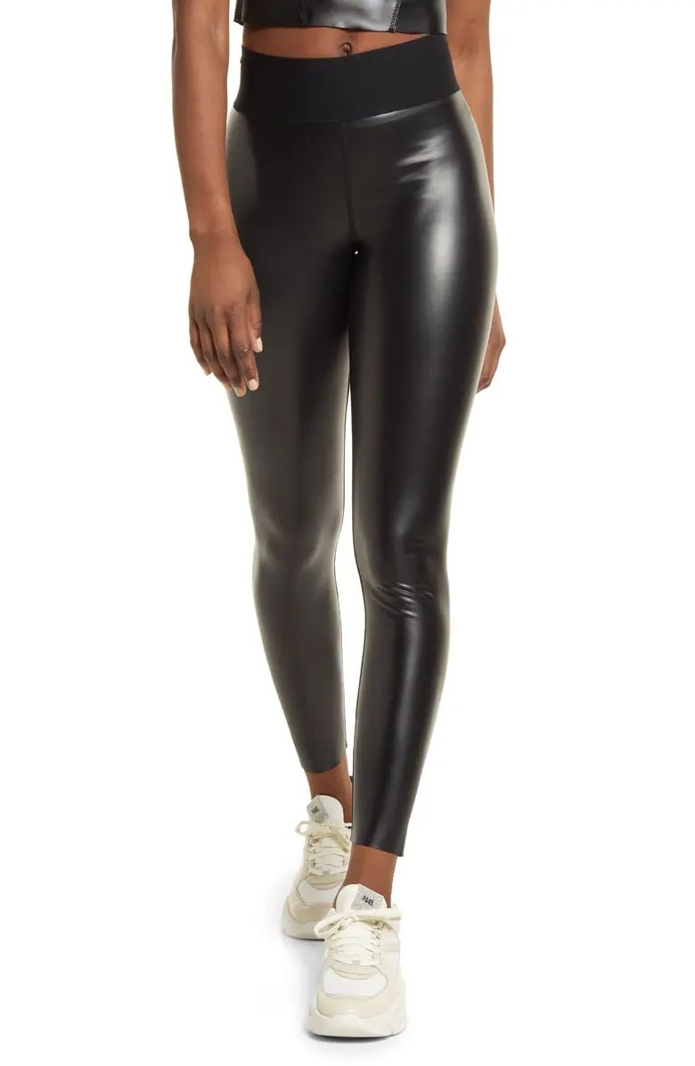 Good American Icon Rubberized High Waist Leggings | Nordstrom | Nordstrom