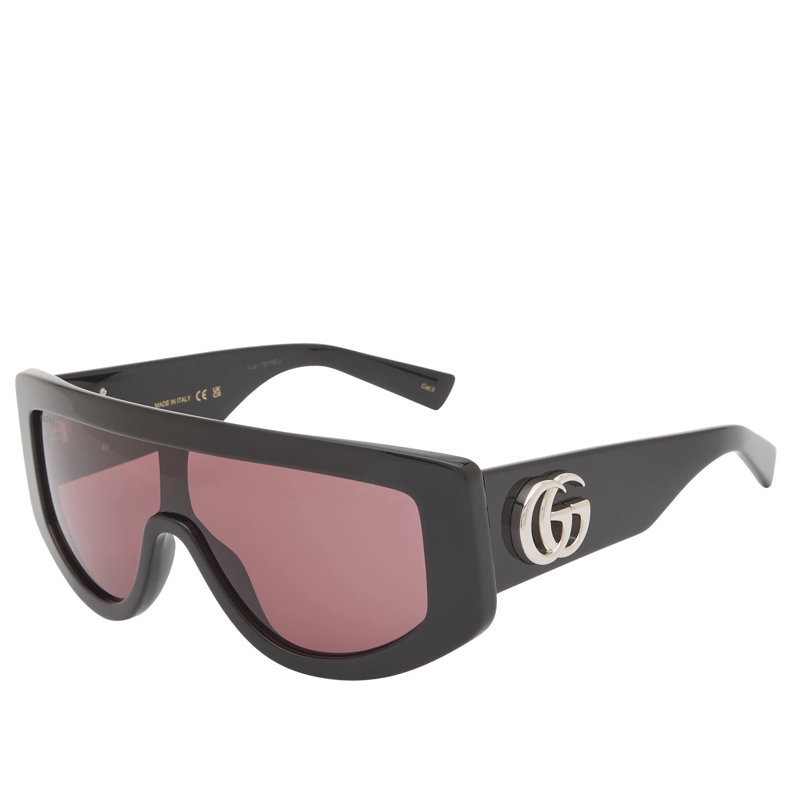 Gucci Women's GG1950S Sunglasses in Black/Red | END. Clothing
