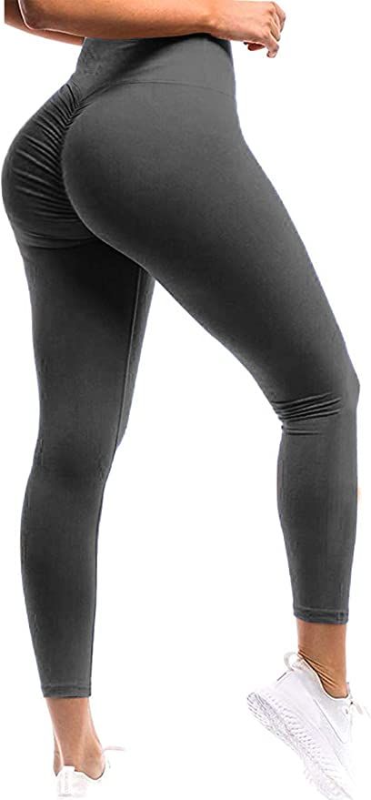 SEASUM Women Scrunch Butt Leggings High Waisted Ruched Yoga Pants Workout Butt Lifting | Amazon (US)